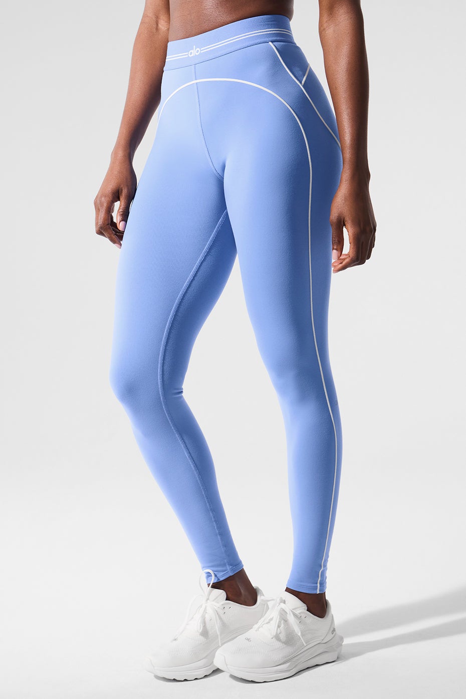 Legging cintura alta Heart Throb Airbrush - Azul cristal