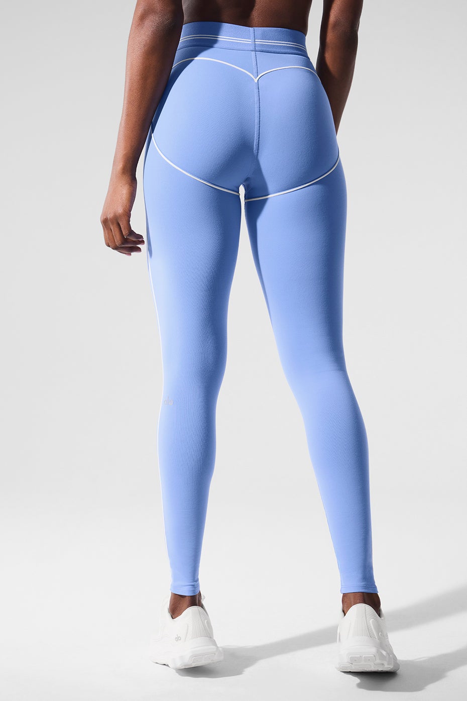 Legging cintura alta Heart Throb Airbrush - Azul cristal