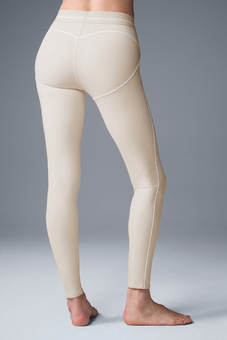 Legging cintura alta Heart Throb Airbrush - lait d'avoine