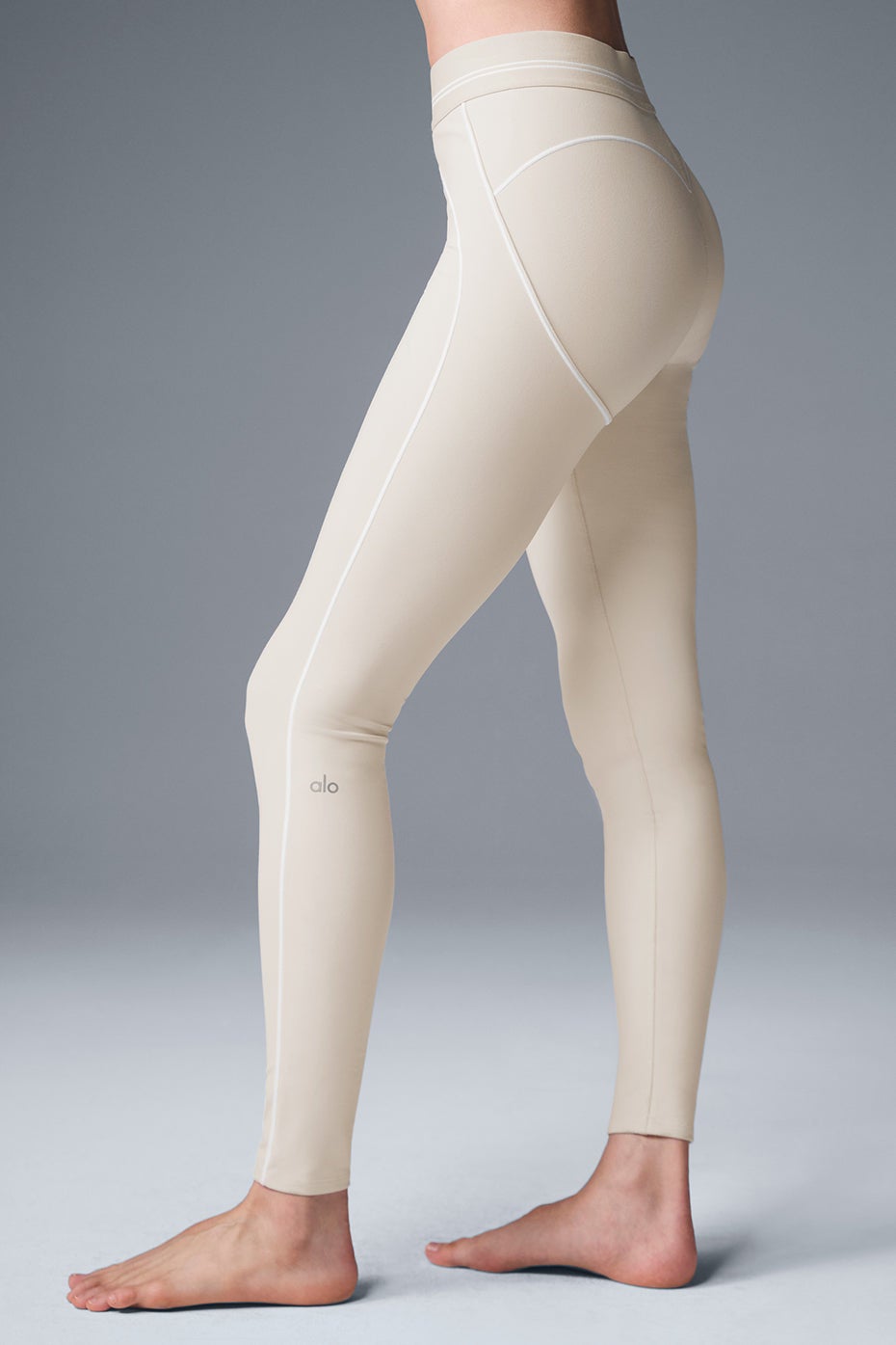 Legging cintura alta Heart Throb Airbrush - lait d'avoine