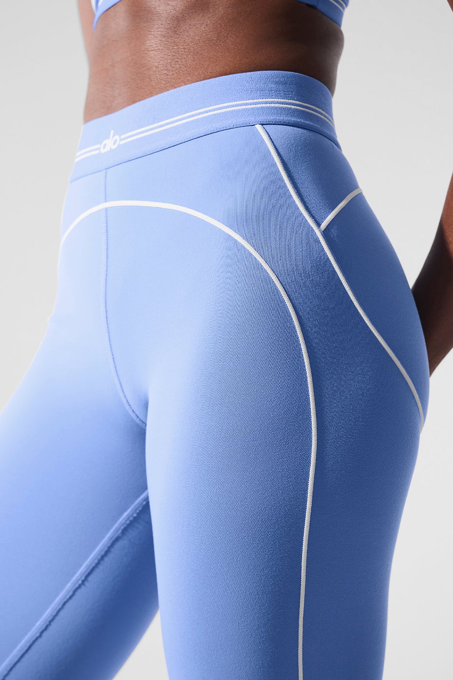Legging cintura alta Heart Throb Airbrush - Azul cristal