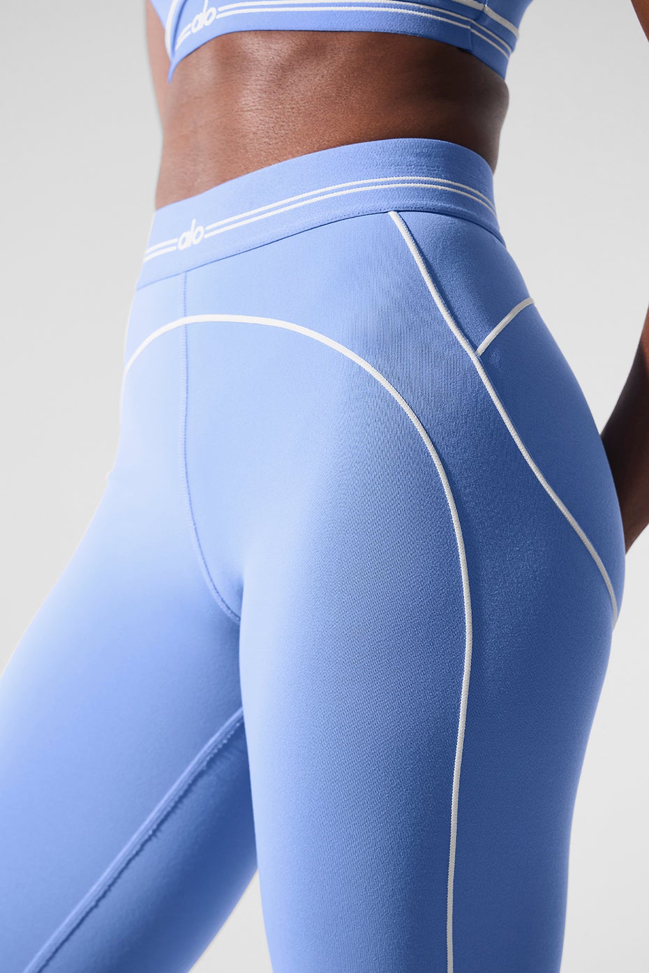 Legging cintura alta Heart Throb Airbrush - Azul cristal
